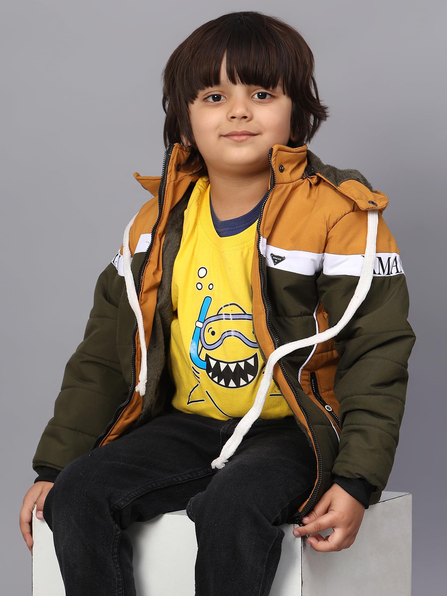 Sky Heights Boy's Parka Coat (JK Armani_Green_8-9 Years) - Image 6 thumbnail