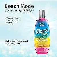 Vista 3 de Hempz Beach Mode Maximizer - Loción autobronceadora hidratante a base de hierbas para camas de bronceado, playa, sol, 8.5 onzas líquidas