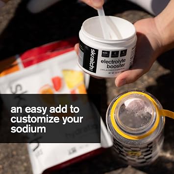 Skratch Labs Customizable Hydration - Zero Sugar Your Hydration with Our Electrolyte Booster and Unsweetened Lemon Lime Sport Drink Mix. Non-GMO, Vegan, Kosher, Keto