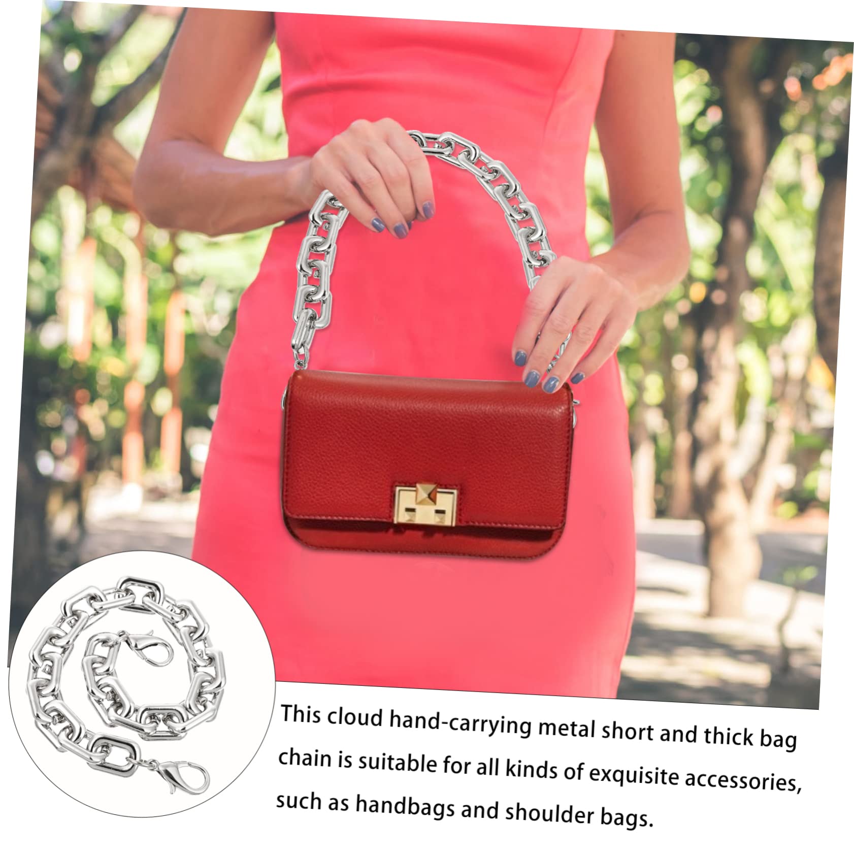 SEWACC 2piezas Correa De Corta Para Bolso Cadena Desmontable y Ligera Accesorio Práctico Para Bolsos De Mano y Bandoleras