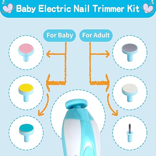 Miniatura 2 de Kit de cuidado de la salud y aseo del bebé, juego de cuidado de seguridad para bebés, juego de recortadora de uñas eléctrica para recién nacidos,