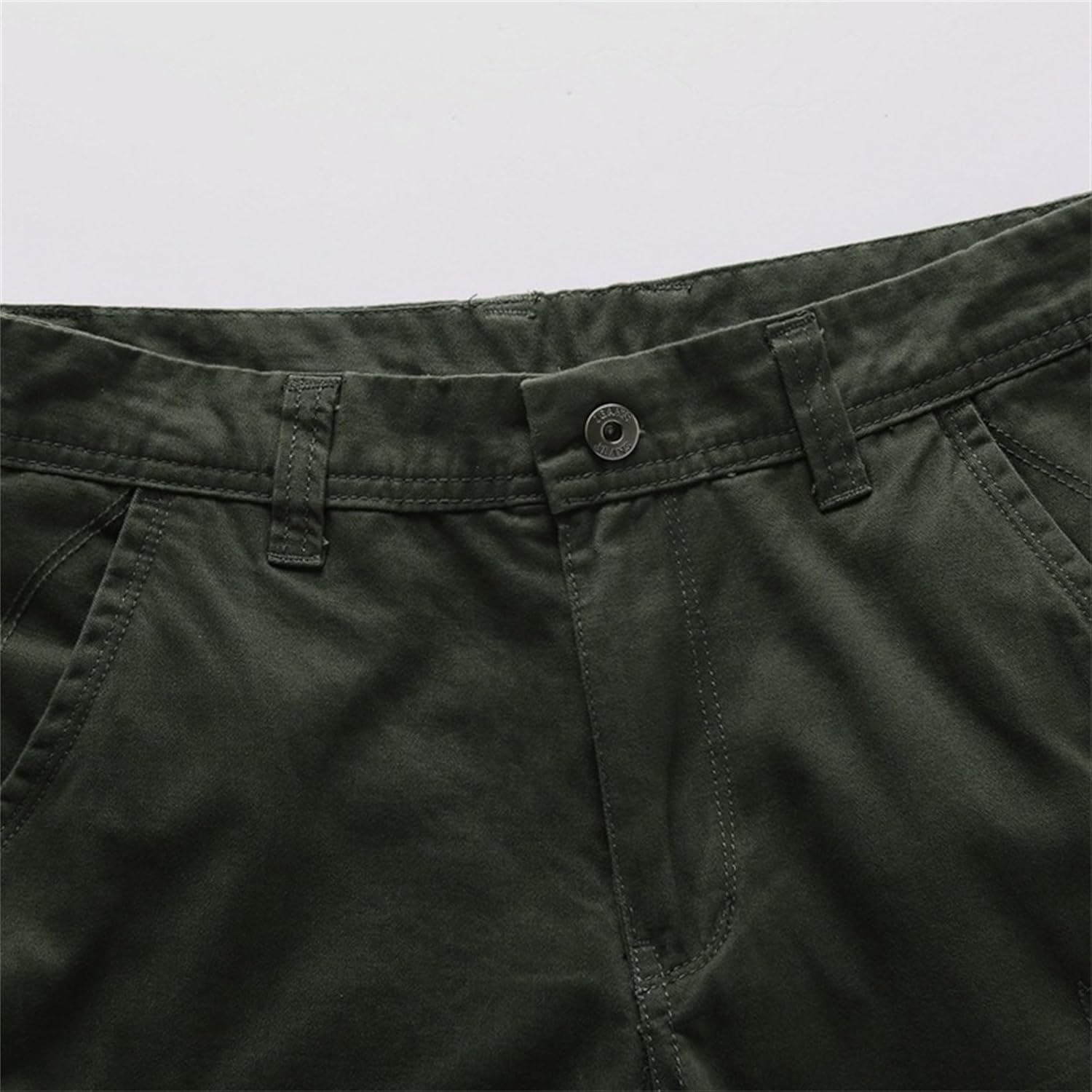 Men 2 Pc Relaxed Fit Comfortable Cargo Short Classic Cargo Stretch Short Multi Pocket Zipper Casual Loose Fit Short