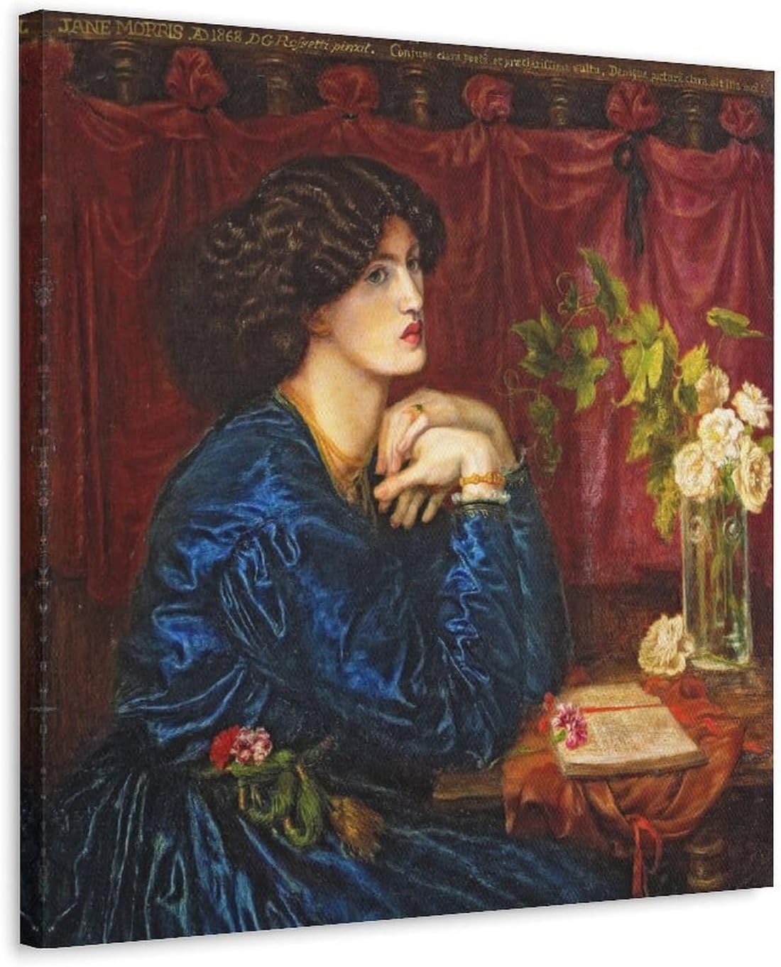 blue silk dress rossetti Blue Silk Dress (Jane Morris)