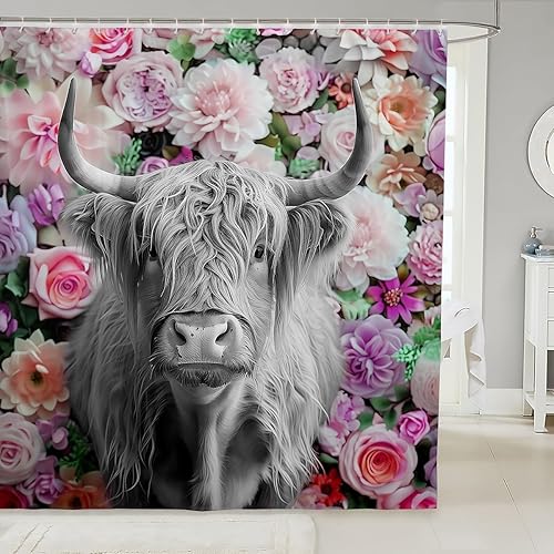 Miniatura 7 de Erosebridal Cortina de ducha de pavo de 72 pulgadas de ancho x 72 pulgadas de largo, diseño de faisán de pájaros, juego de cortina de ducha de tela