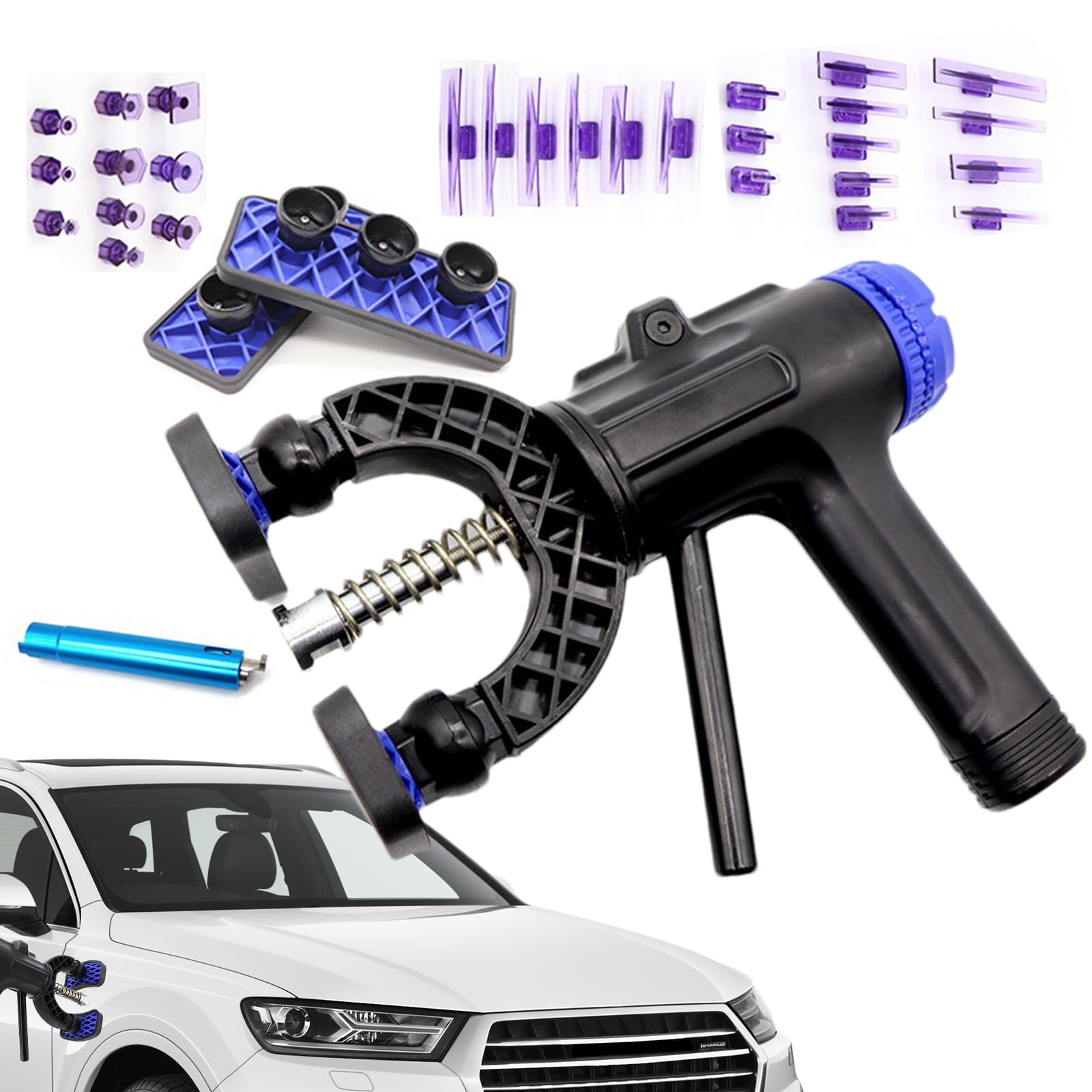 Riparatore Ammaccature Auto Potente Strumento Manuale Regolabile a | Kit Di Riparazione Ammaccature Per Camion ATV Garage Porta Veicolo Moto Barca Manutenzione Garage Domestico Porte Barche