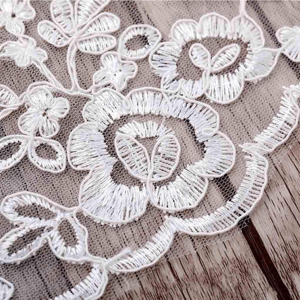 Olbye Women’s Wedding Veil 108 Inch Cathedral Lace Veil Single Tier 1T Long Veils For Brides Long Bridal Veil - Image 4