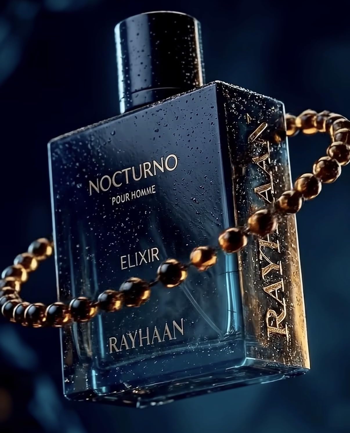 Rayhaan Nocturno Elixir Pour Homme Eau de Parfum Uomo - Legno Ambra Fragranza 100 ml