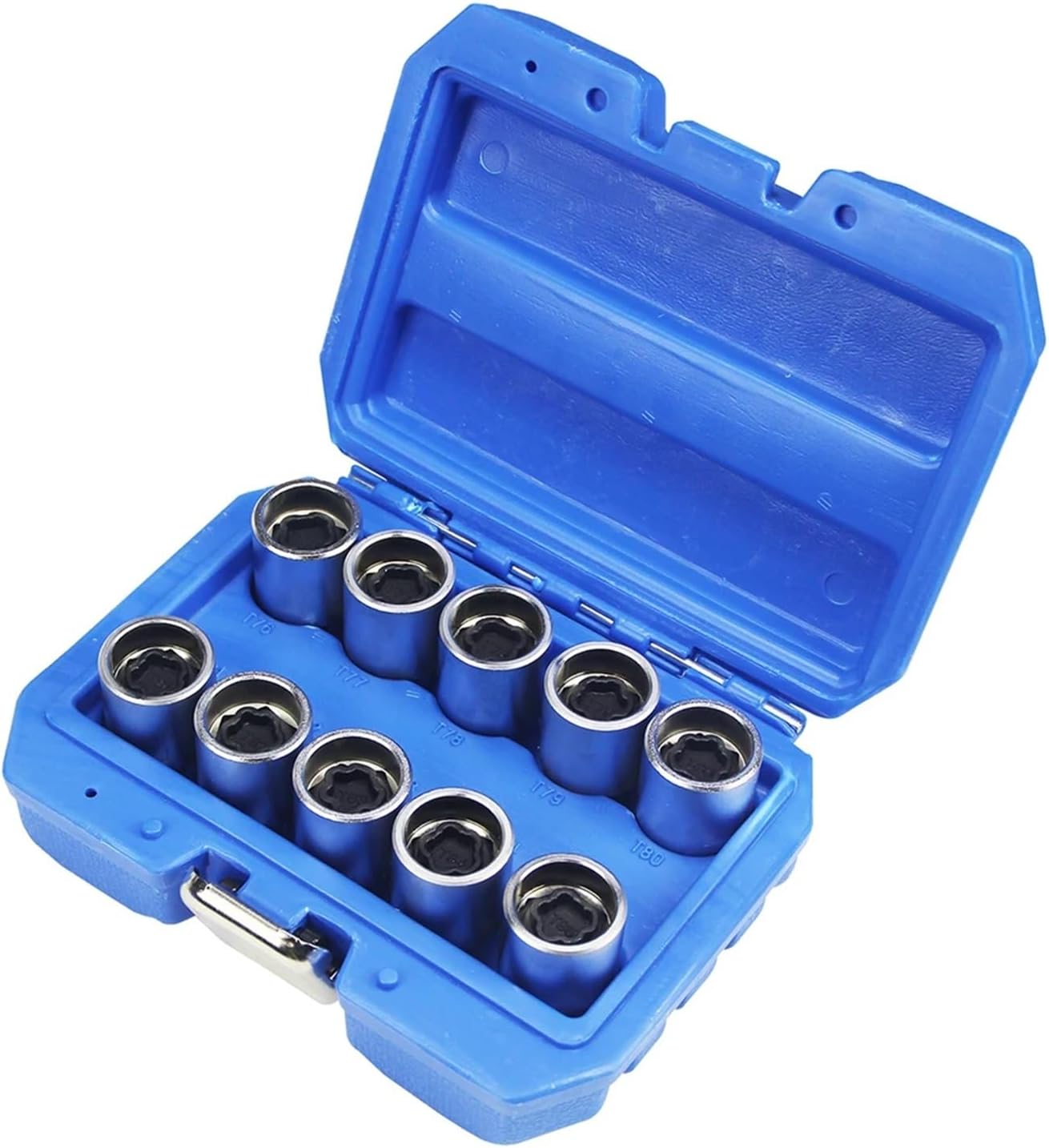 10Pcs Compatible with Tesla Wheel Lock Key&Lug Nut Anti-Theft Wheel Lock Removal Tool Set with Socket