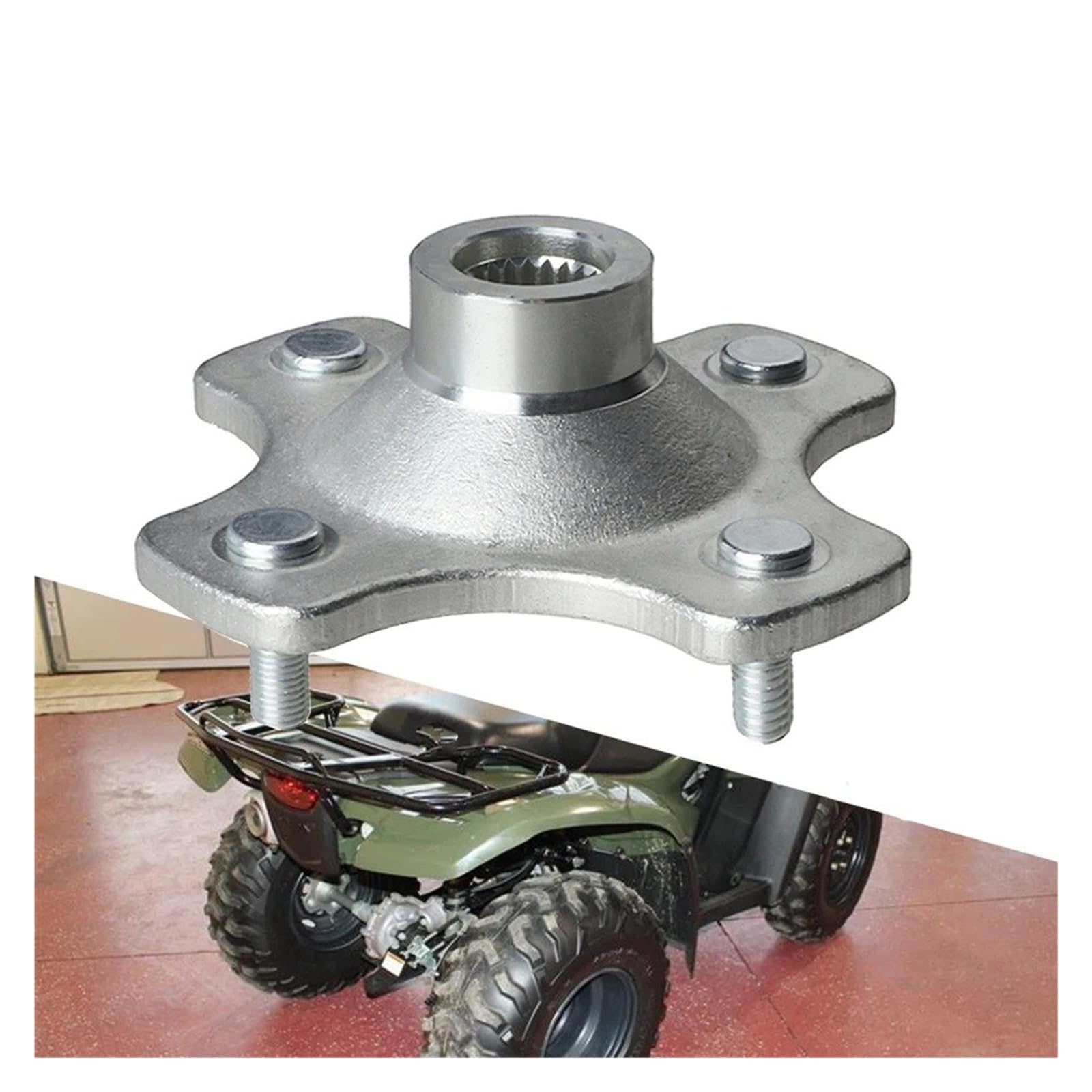 Cuscinetti Ruota Assembly ASSE Posteriore 24T M10 * 4 Prigionieri Ruota per TRX420 Fe TRX420FM per Rancher 420 4X4 2007-2013 Parti Ricambio
