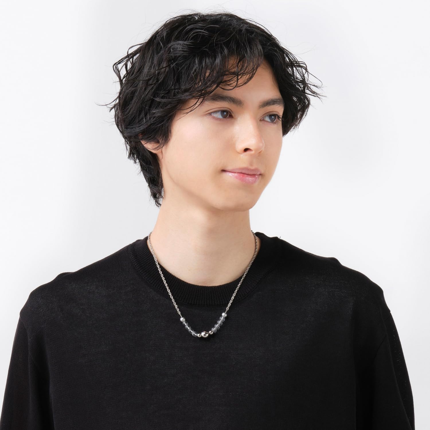 ファイテン 水晶ネックレス グラデーション 65cm 0515AQ815056 phiten