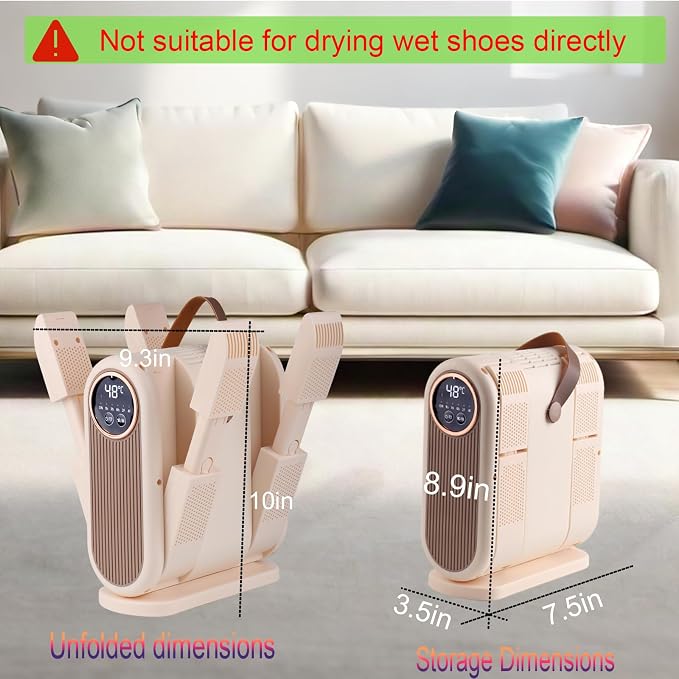 Secador portátil plegable para botas con temporizador y aromaterapia miniatura 7