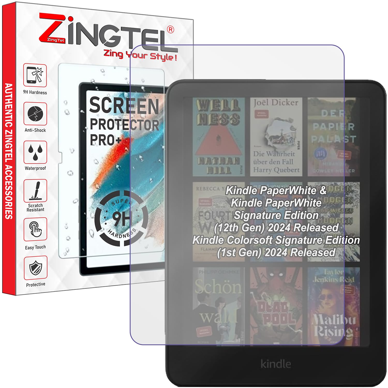 Screen Guard Compatible With Kindle PaperWhite 7" Inch Tab 2024 Tbalet Flexible Fiber Screenguard Not a Tempered Glass Screen Guard-image-41
