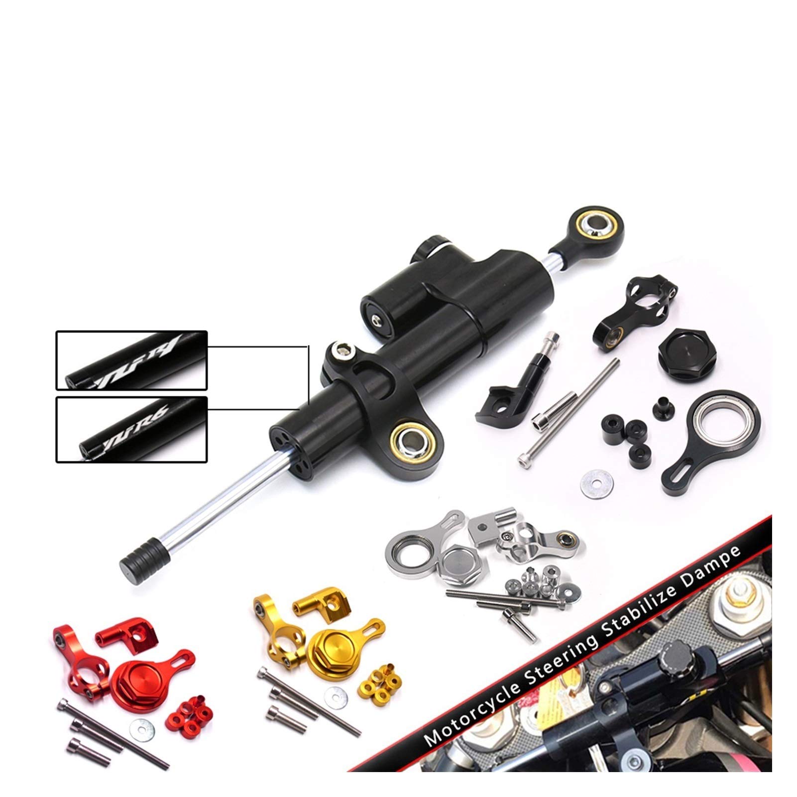 Amazon.com: Wtukmo Motorcycle CNC Damper Steering