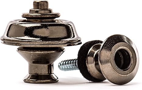 Dunlop Black Nickel Dual Design Guitar Strap Locks