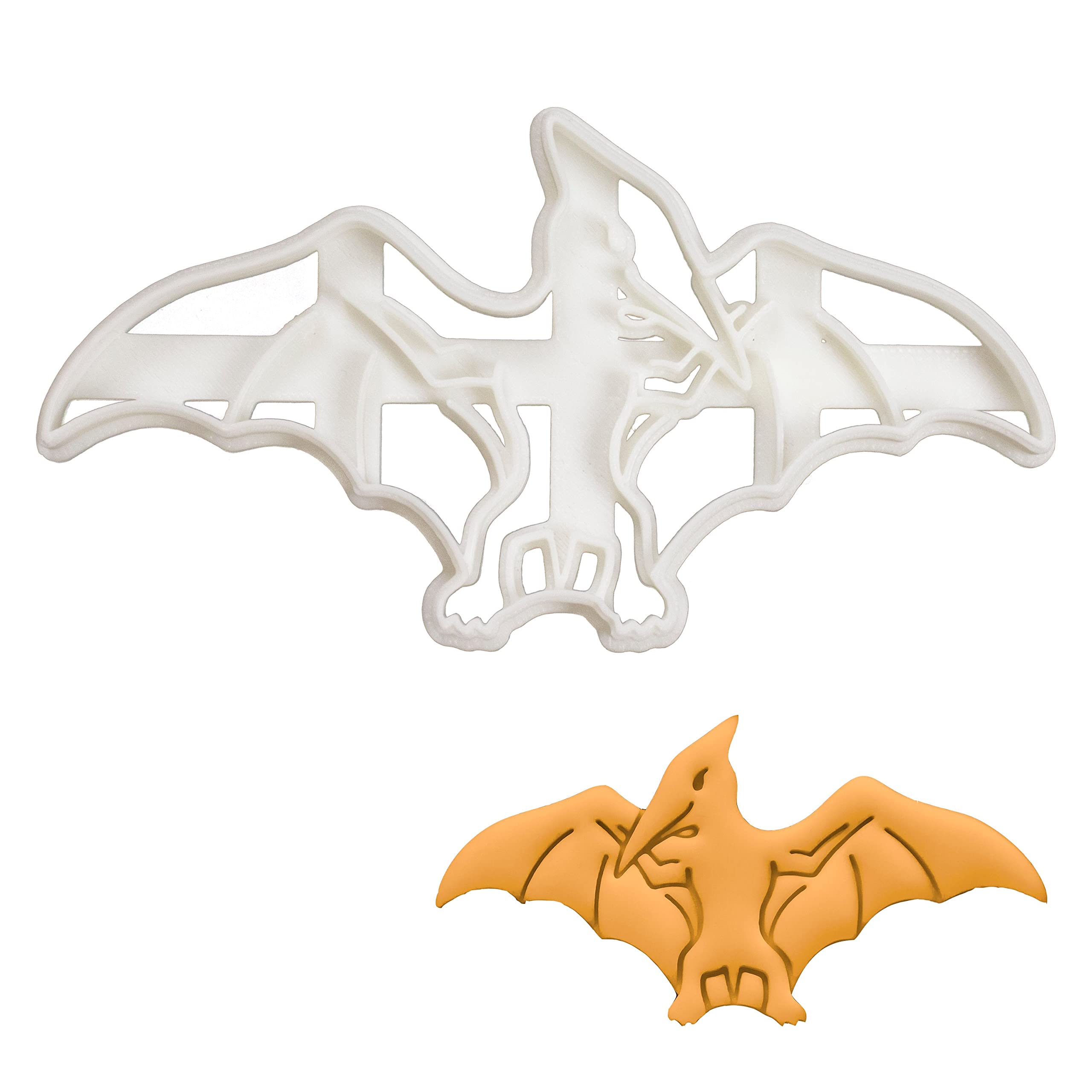 BAKERLOGY Pterodactyl Dinosaur Cookie Cutter - Detailed Biscuit Cutter Design for Baking and Crafts, Ideal on Fondant, Dough, Clay
