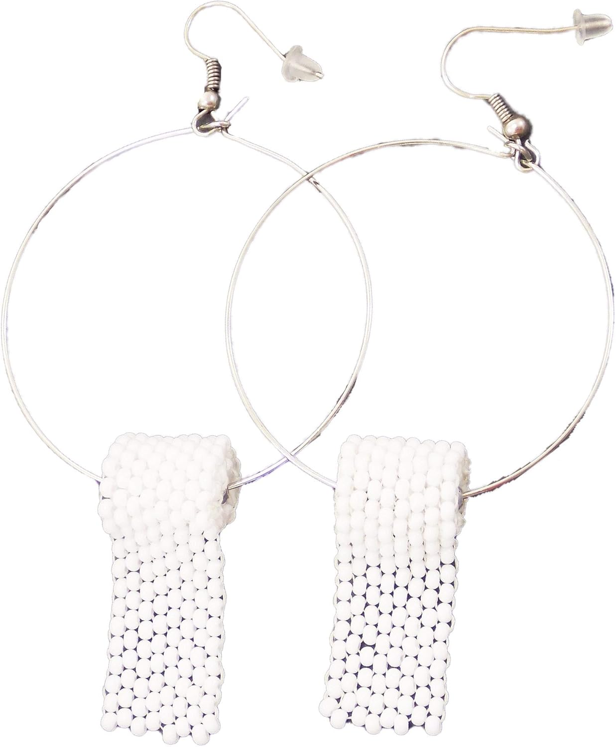 HANDMADE White toilet paper earrings Novelty Jewelry lol Gag gift for women Doctor Epidemic Virus 2020