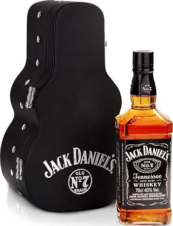Jack Daniel’s Old No.7 – Tennessee Whiskey – Guitar Case Edition – Ein hochwertiges Geschenk – Karamell, Vanille und Noten von Eichenholz – 0.7L/40% Vol.