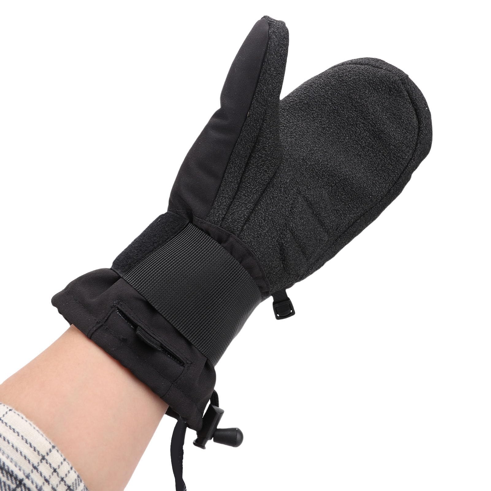 Cryfokt Manoplas de esquí a Prueba de Viento, a Prueba de Nieve, Fibra de Aramida, Palma, Almohadillas Amortiguadoras de EVA, de Snowboard Aislados para Deportes de Invierno en Clima Frío