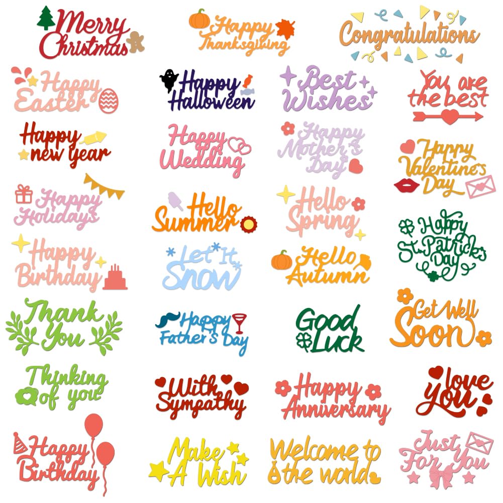 Matrices de découpe en métal INFUNLY pour scrapbooking et carterie créative