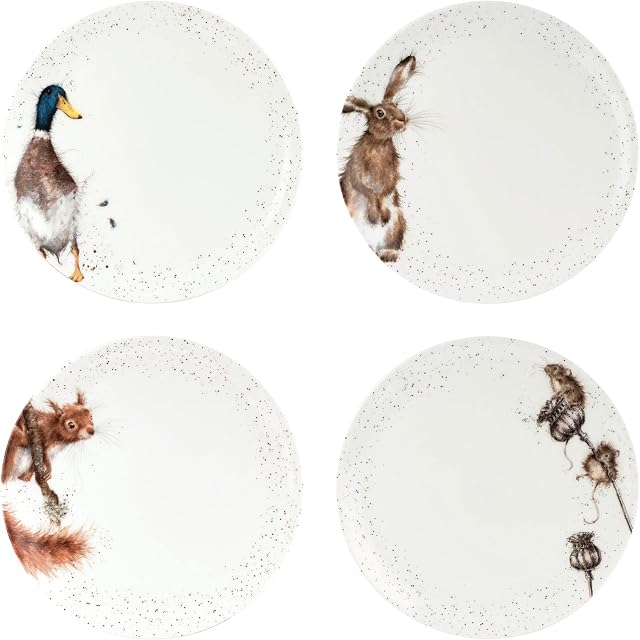 Wrendale Coupe Plate 10.5" - Assorted set of 4