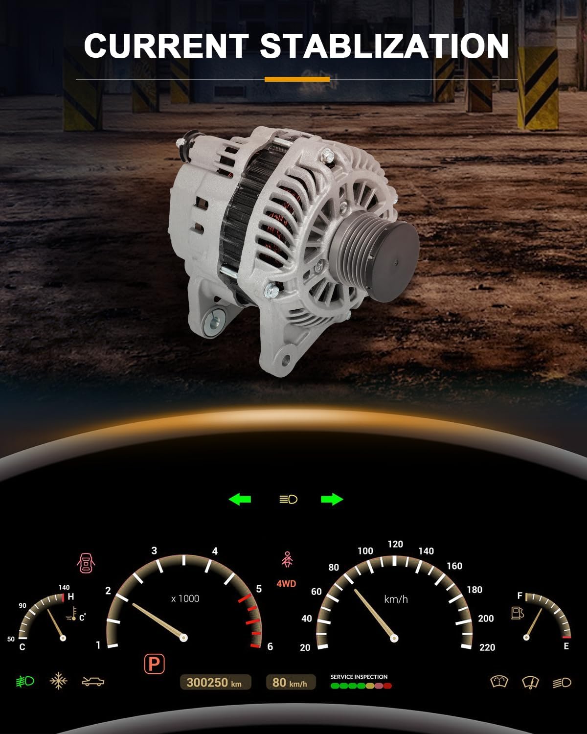 ROADFAR New Alternator Compatible for Nissan NV200 S/SV/Taxi 2.0L 2015,2010 for Nissan Sentra Luxury/Premium 2.0L,2010-2012 for Nissan Sentra Base/Custom/S/SL/SR/Emotion 2.0L, Replace 11413