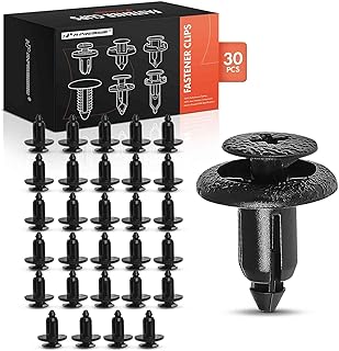 A-Premium 30 PCS Nylon Spread Rivets Car Retainer Fastener Push Pin Clips Compatible with Toyota RAV4 Corolla Prius Tacoma Tundra Sienna 4Runner Nissan Altima Sentra Scion - for 6mm