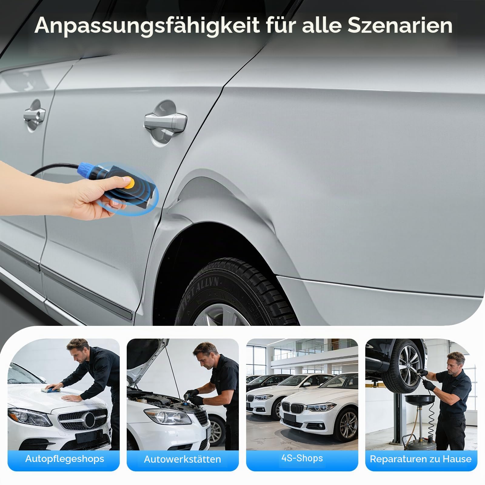 1380W Induktionsheizgerät, Auto Dellenreparaturgerät PDR Induktionsheizung Maschine, Hot Box Auto Beulen Reparatur Set für Hagelschäden und Türreparaturen
