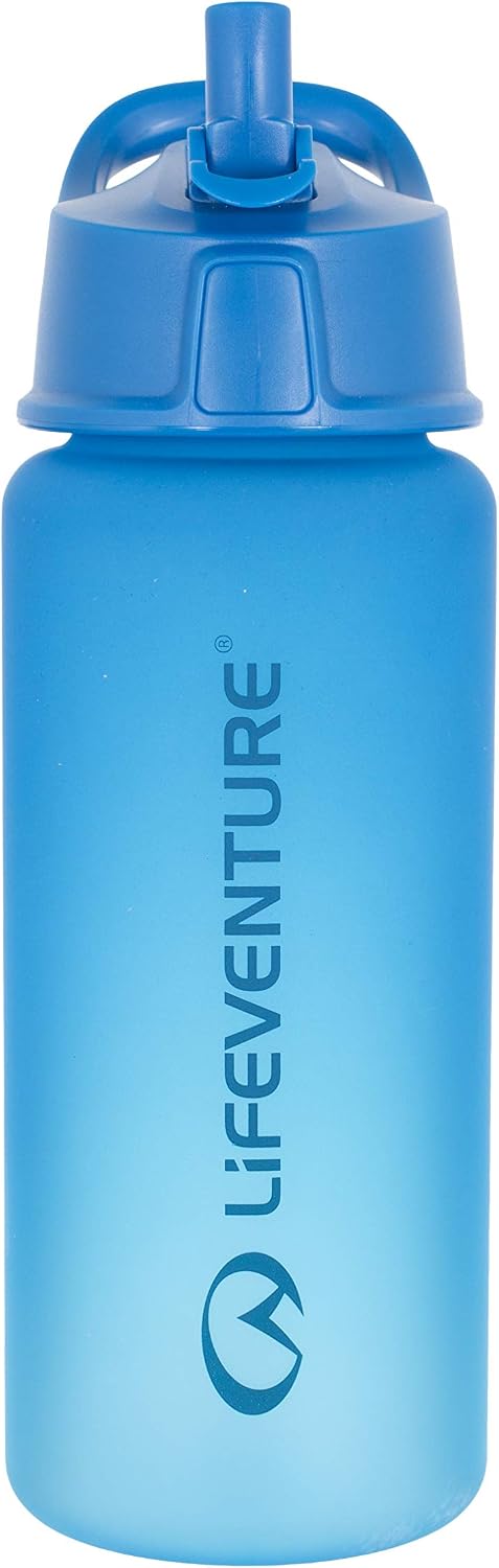 Lifeventure Flip-Top BPA Free Tritan Non-Toxic Sports Water Bottle With Straw And Measuring Scale 750ml - Image 3