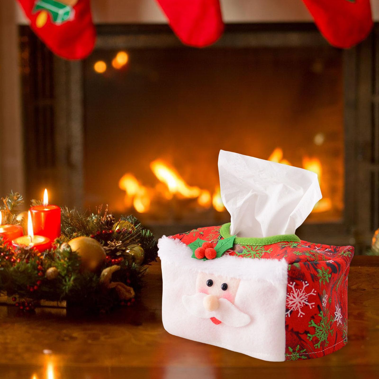 Amazon｜サンタクリスマスティッシュボックスカバーデリケートサンタ
