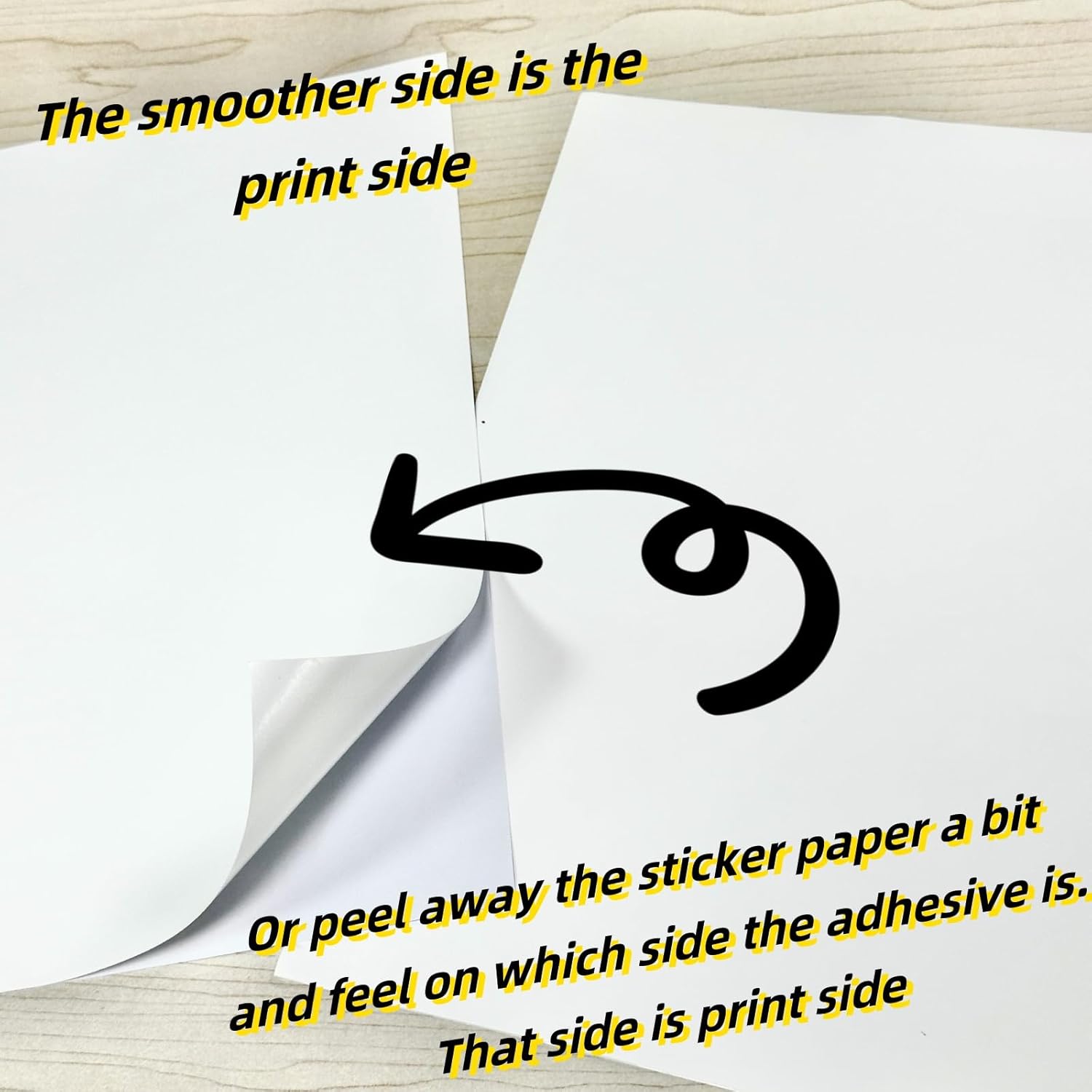 Uinkit 105 Sheets Printable Premium Matte White Vinyl Sticker Paper for Inkjet Printer image 3
