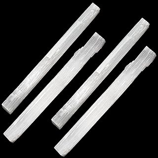 Crystal Selenite Wands Large Selenite Wands Bulk 8 Inch Healing Selenite Sticks Energy White Long Healing Stone for Yoga R...