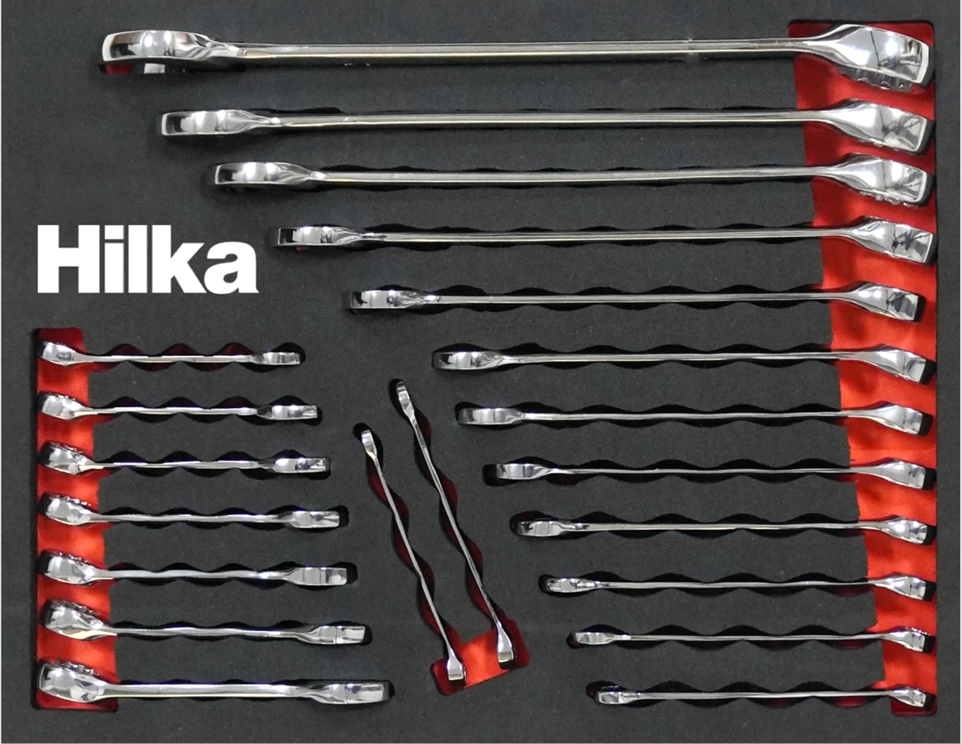 Hilka 16102102 21 PCE Combination EVA Spanners Set Metric