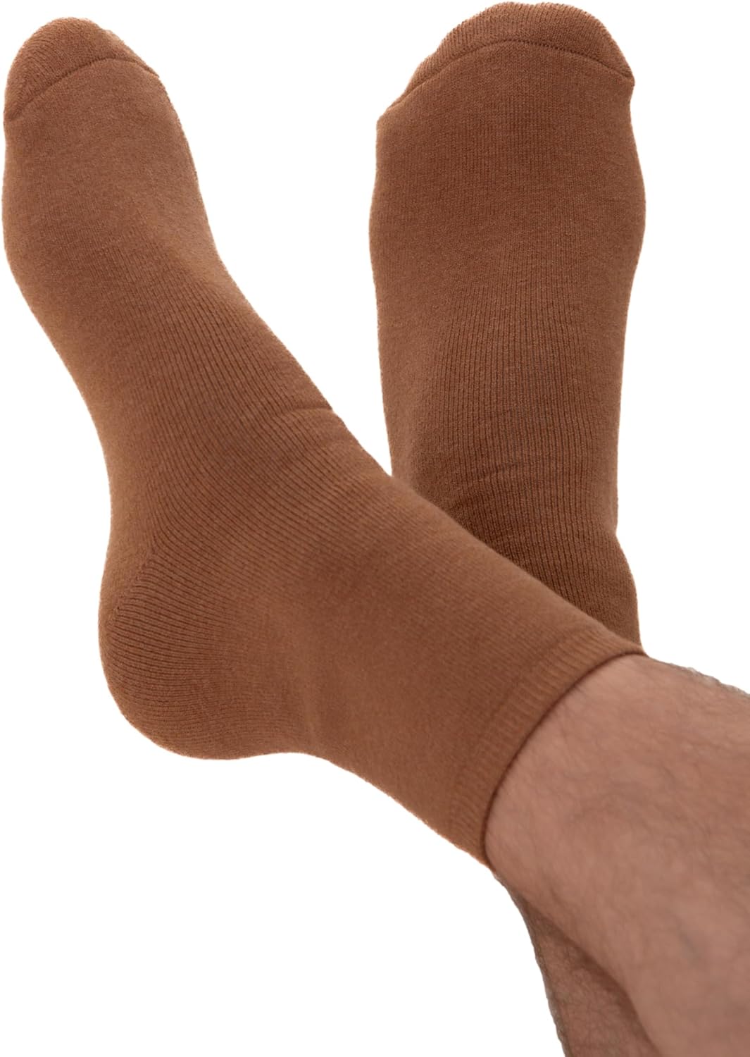Madore 100% Merino Wool Brown Socks for Men - Australia Mens Womens Tan Ski Warm Cold Outdoor Hiking Outfit - Image 4