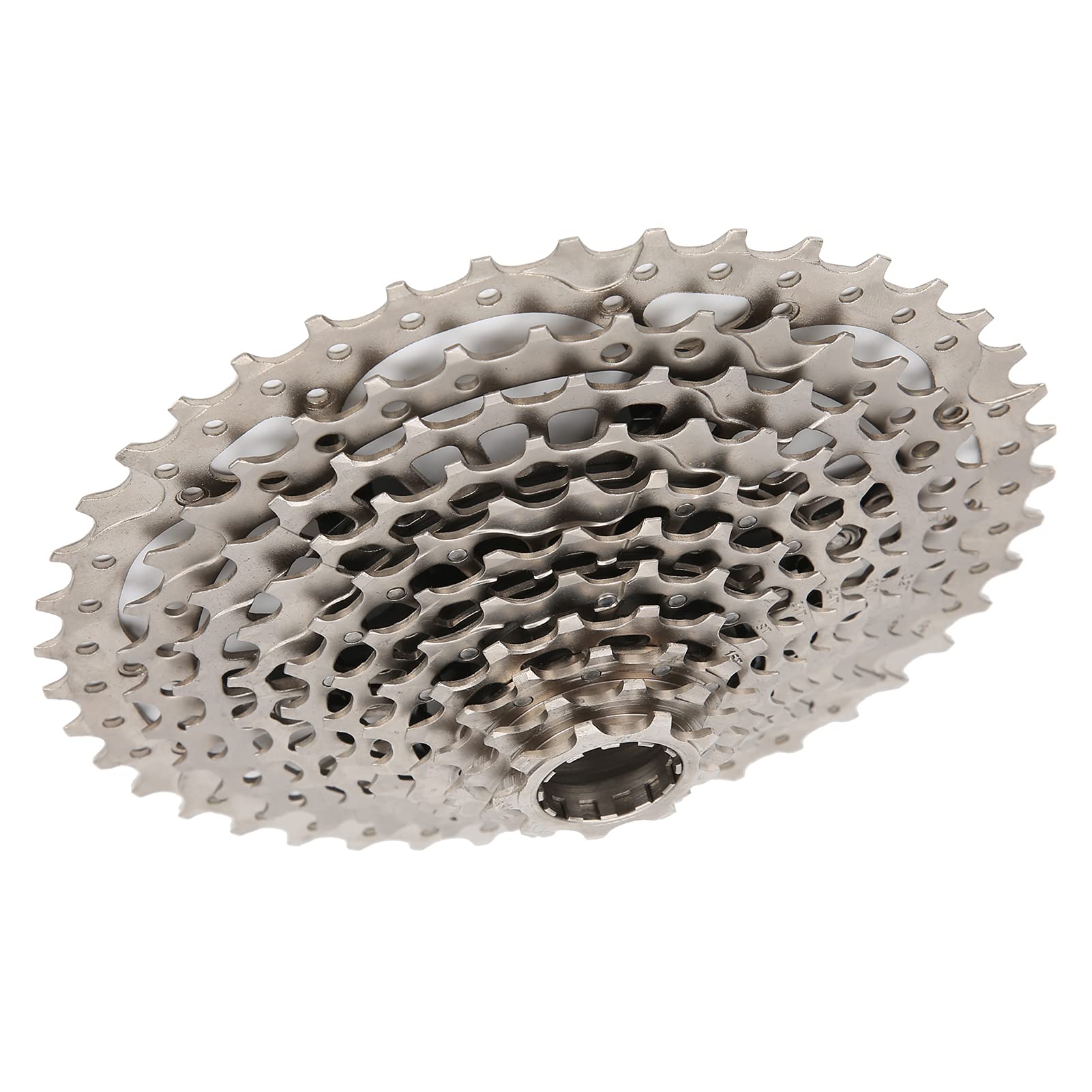 CHICIRIS Cassette Ultraligero Compatible con XD 9-42T de 11 Velocidades, Piñón de Acero Templado y Templado, Rueda para Bicicleta de Montaña Resistente a la Oxidación, Superficie Cromada