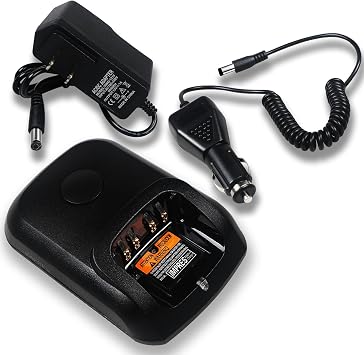 WPLN4232 WPLN4226A Desktop Rapid Charger DC 12V/ 24V Car Charger Compatible with Motorola XPR7550 XPR6550 XPR6350 XPR3500 XPR3300e XPR3500e XPR7350e XPR7550e XPR7580e APX4000 APX1000 XiR P8268 Radio