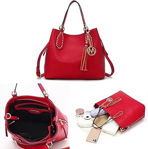 Amazon.com: MKF Collection Hobo Bag for Women, Vegan Leather