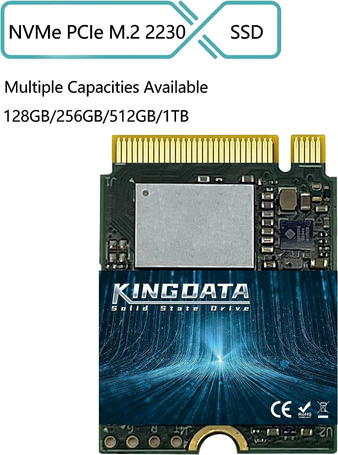 2TB M.2 2230 NVMe PCIe SSD Gen 4.0X4 - Internal Solid State Drive Compatible with PS5, Steam Deck, Microsoft Surface, Ultrabook, Laptop, and Desktop (2TB, M.2 2230 NVMe 4.0)