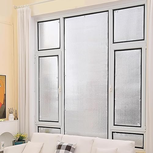 Miniatura 3 de Película reflectante de doble lámina de aluminio con aislamiento térmico para ventanas, aislamiento acústico para ventanas de vidrio, control de