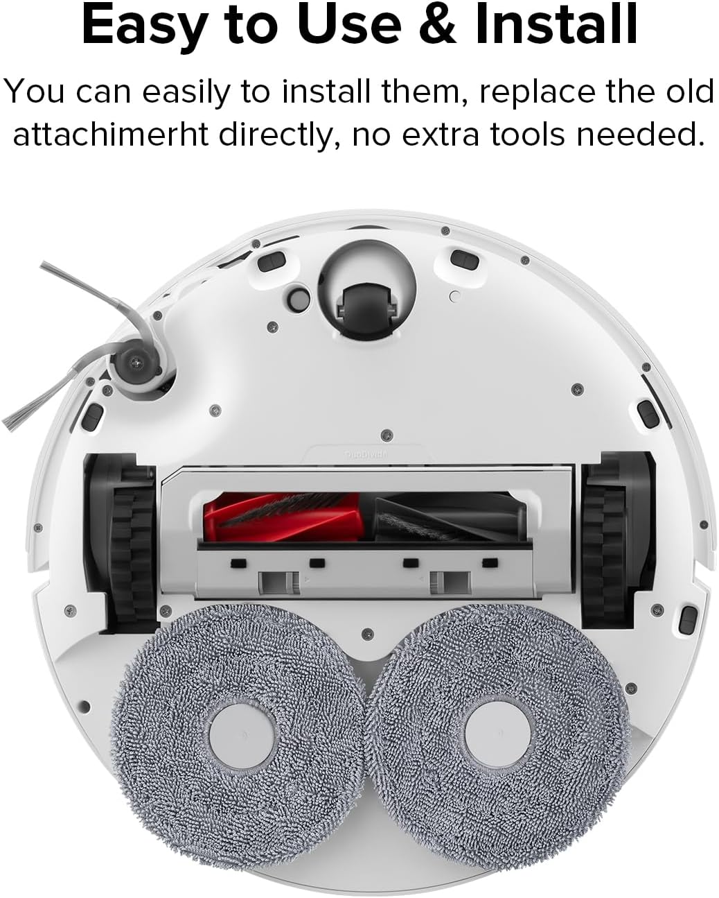 roborock Qrevo CurvX Robot Vacuum and Mop 4 Pack Microfiber Mop Cloths