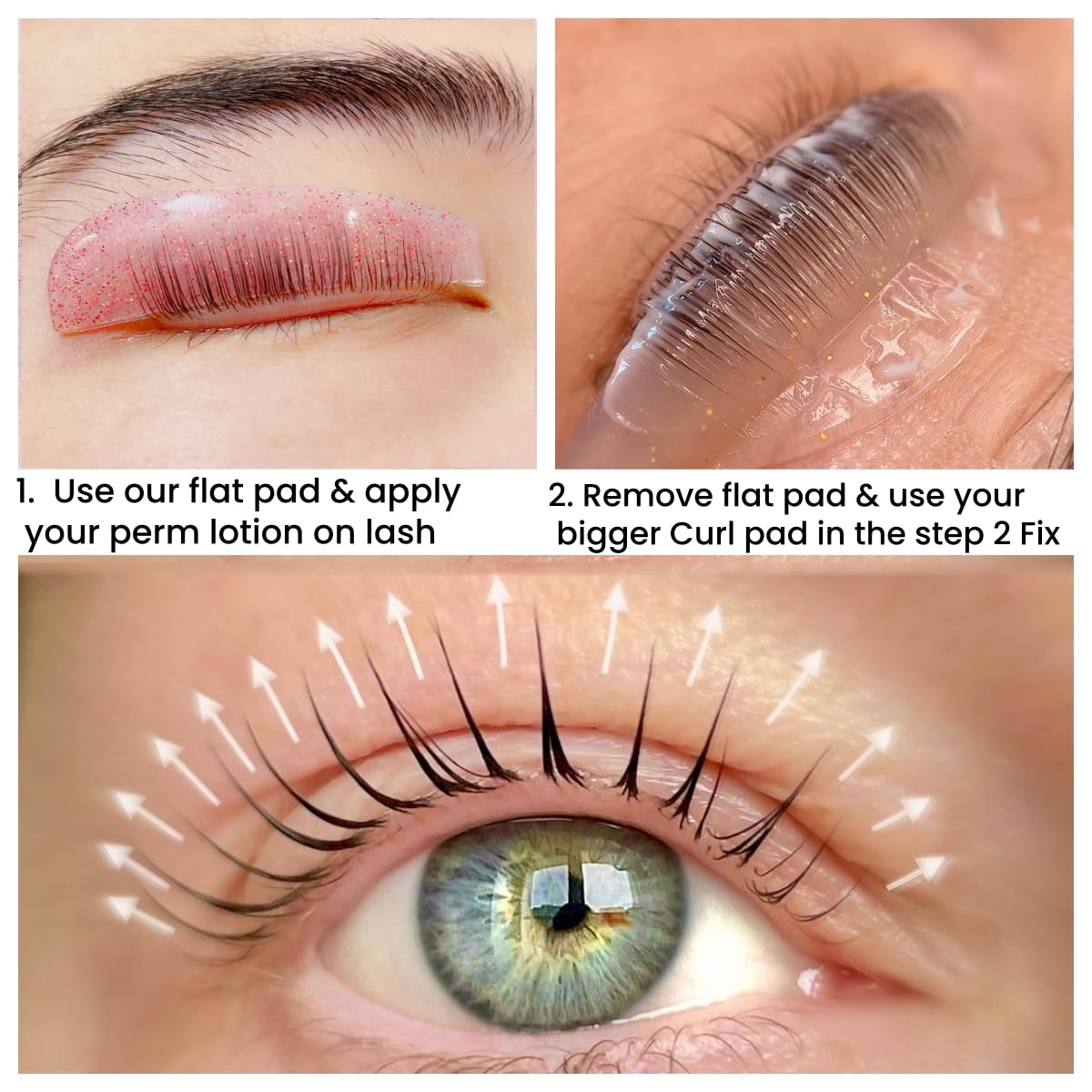 Asian Flat Shields 1mm Thin Lash Lift Pad For NO.1 Perm Soften Eyelashes 100% Korean Glueless Pads Glueless Lash Lifting Shield For Salon Usage Flatter Rods For Perming Lashes Thoroughly (Hot Pink)