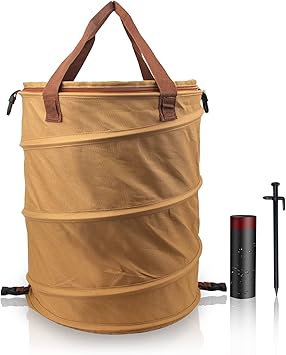 Amazon Co Jp Gomaph キャンプ ゴミ箱 折りたたみ トラッシュボックス アウトドア ごみ箱 45l ゴミ袋付き 鍛造ペグ付き スポーツ アウトドア