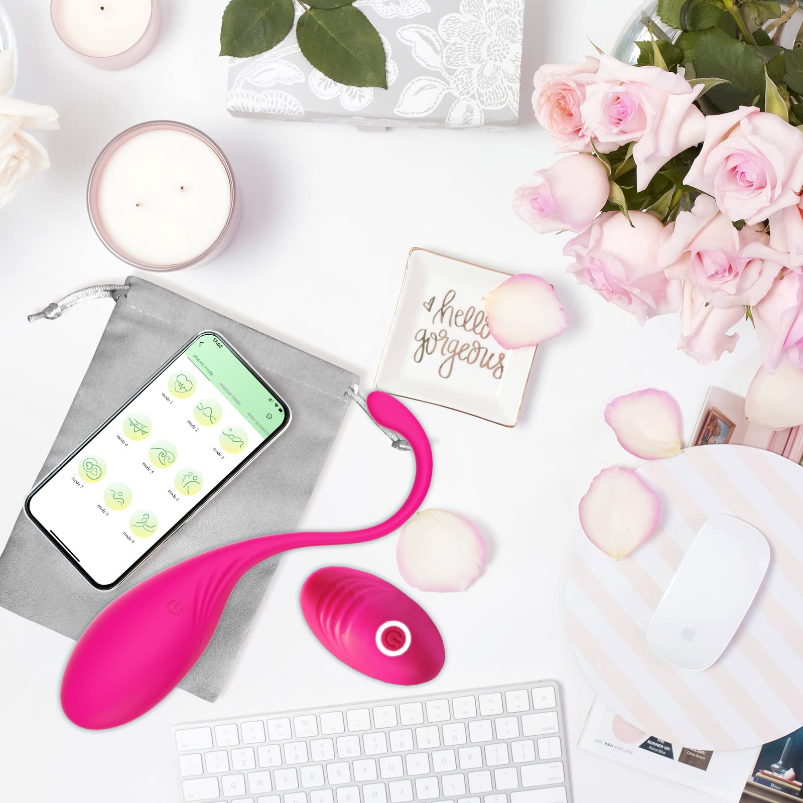 Smart Bolas con APP y Control Remoto, Ejercitador Suelo Pelvico para Mujer, Bolas de Silicona Bluetooth con Mando a Distancia para Fortalecer el Control de la Vejiga: Principiantes a Avanzados