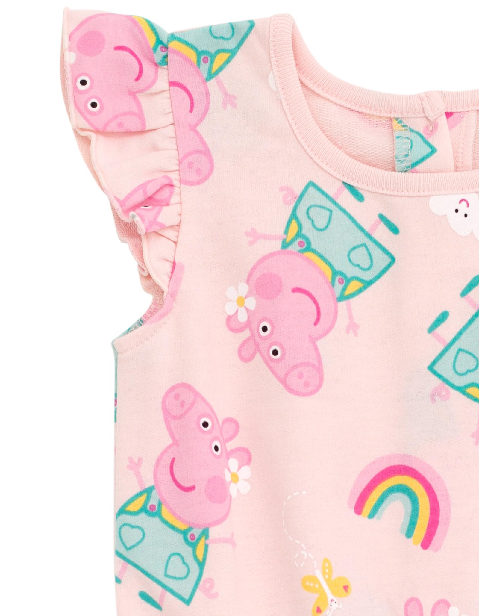 Peppa Pig Ärmelloser Strampler aus French Terry, für Kleinkinder bis kleine Kinder
