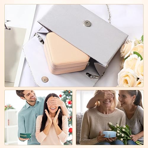 Miniatura 7 de Kigeli 18 piezas de joyería de viaje a granel cajas de regalo de dama de honor pequeña caja de joyería mini organizador de almacenamiento para