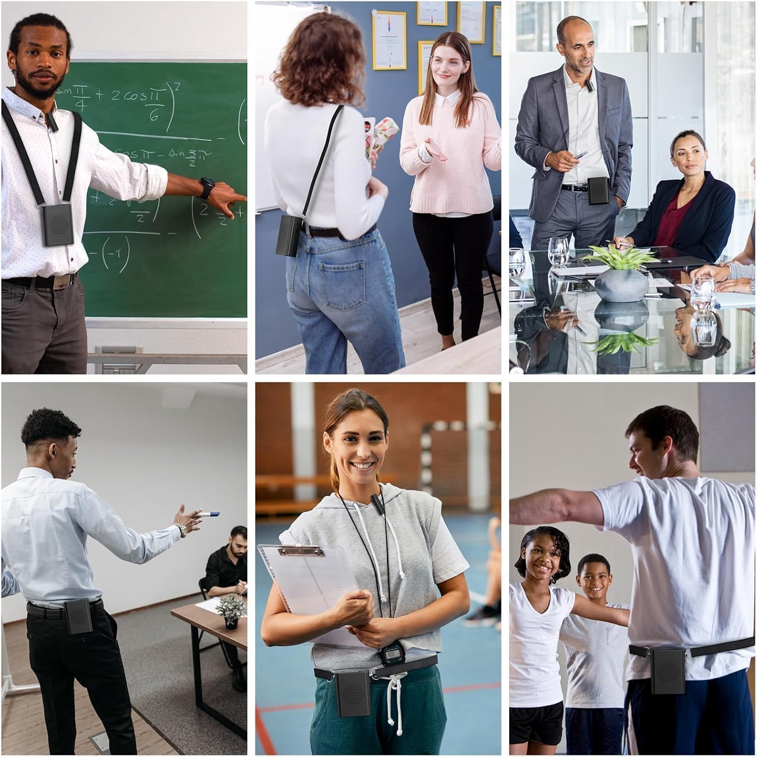 Wireless Voice Amplifier with Wireless Lavalier Microphone, PA System, Portable Speaker and Cordless Omnidirectional Microphone for Teachers, Streaming, Classroom, Lecture, Conference, Yoga, Outdoor - Image 7