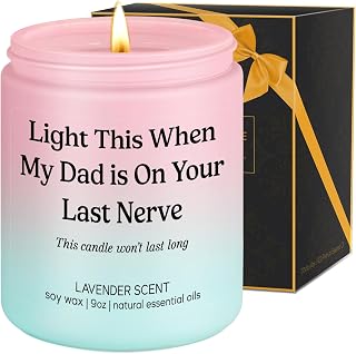 LEADO Mother Candle - Bonus Mom, Step Mom Gifts for Birthday, Christmas - Mother Birthday Gifts from Daughter, Son, Child - Happy Bday Present Ideas for Stepmom, Boy Mama, Mommy - Lavender Candles