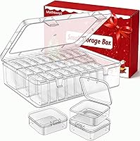 Vista 11 de Mathtoxyz Caja Organizadora de Cuentas, 62 Piezas Organizadores Pequeños y Estuches de Plástico para Almacenamiento, Mini Recipientes