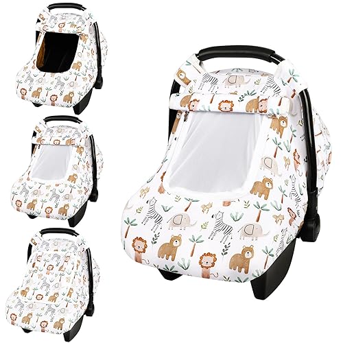 Funda de asiento de automóvil para bebé, funda de asiento de automóvil resistente al viento para niñas pequeñas, toldo cálido para asiento de