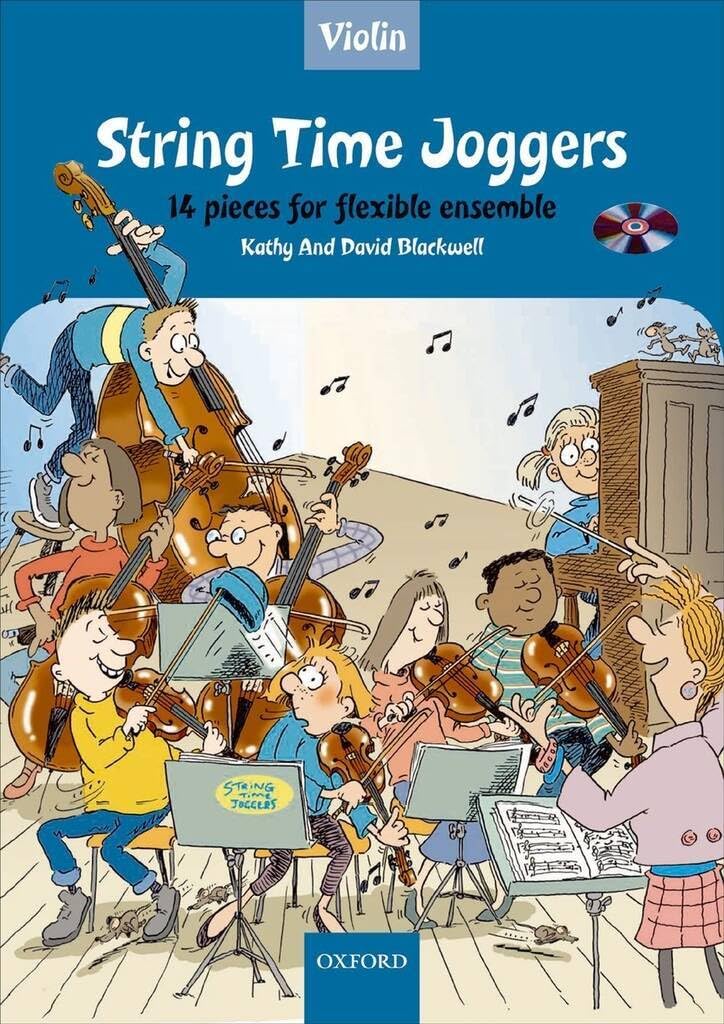 String Time Joggers Violin book + CD 14 pieces for flexible ensemble