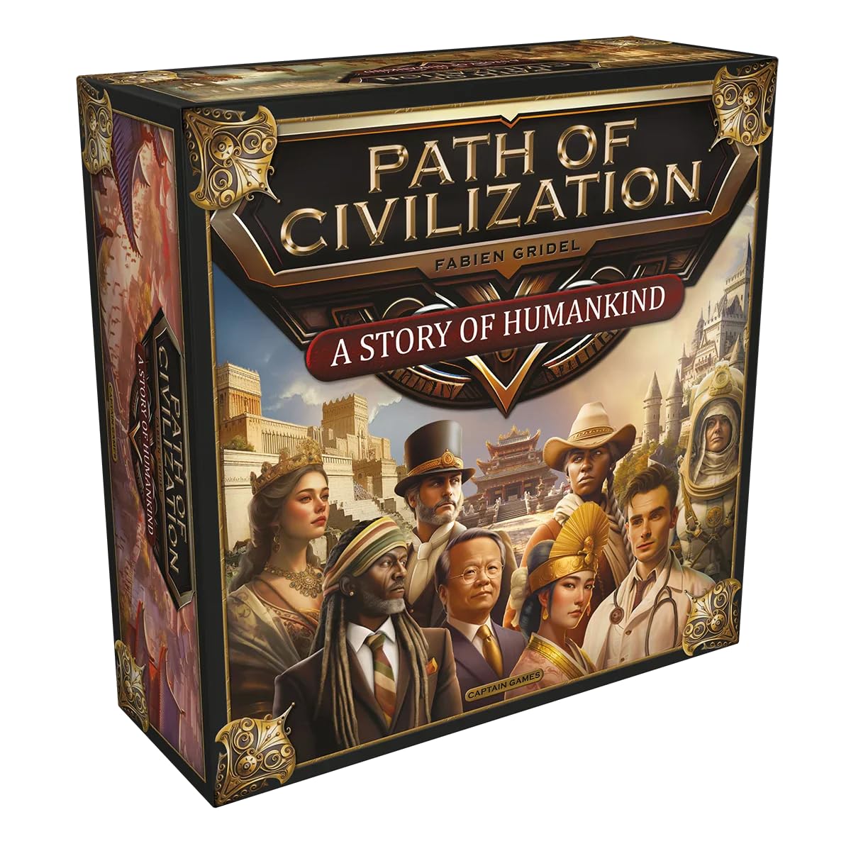 Captain Games, Path of Civilization, gra koneserska, gra planszowa, dla 1-5 graczy, od 14 lat, 20 minut na gracza, niemiecki